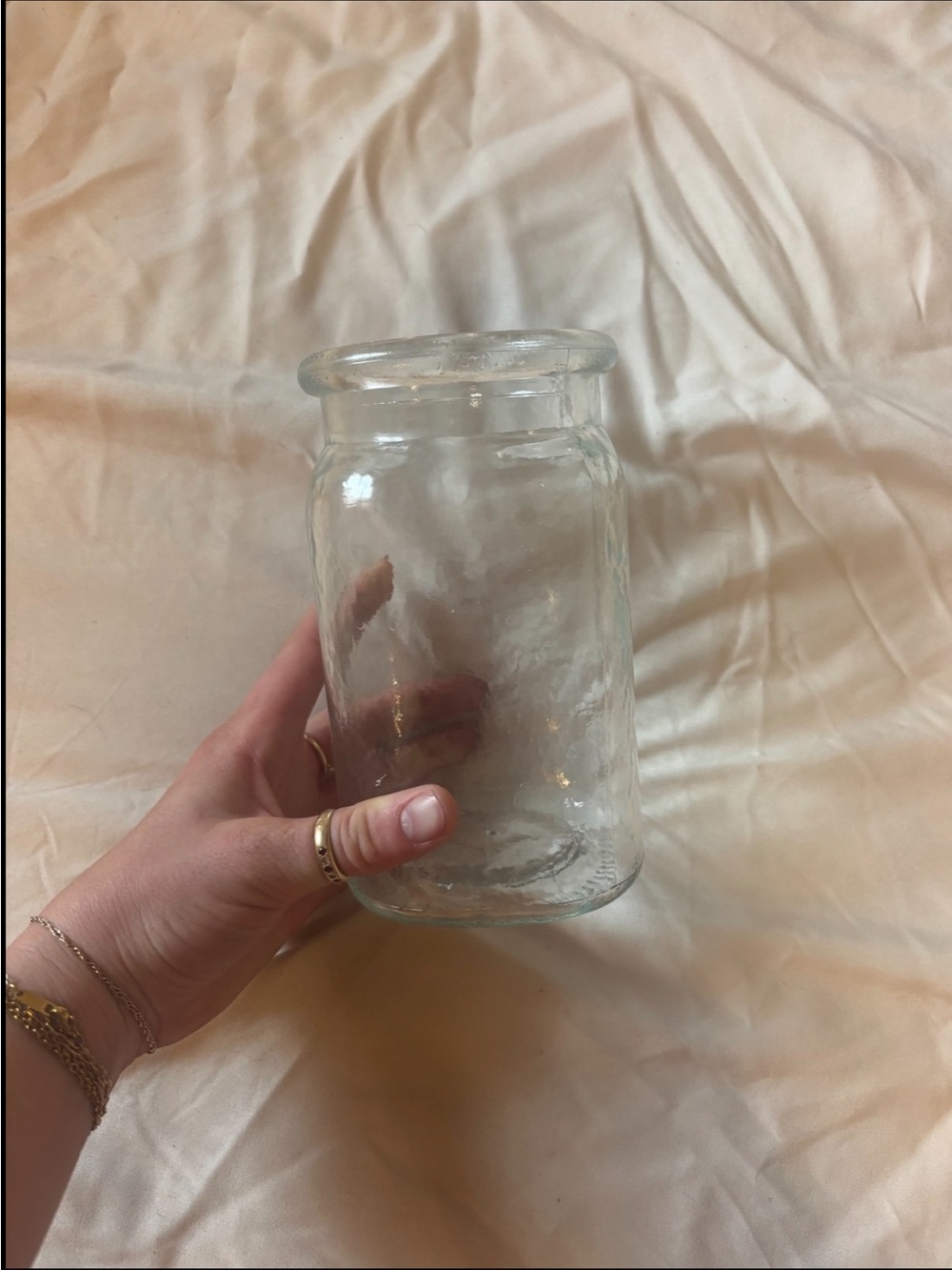 Clear Glass Decorative Jar Vase - Versatile Home Accent